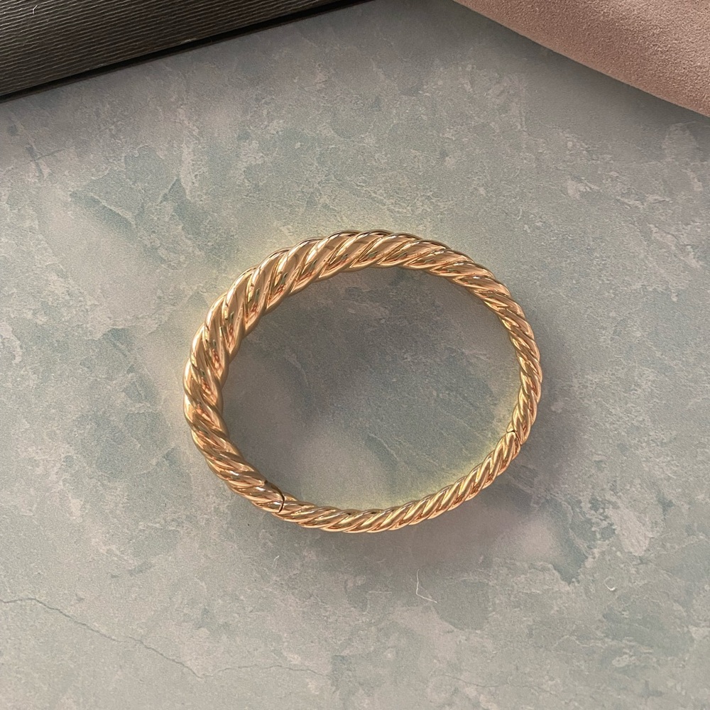 David Yurman Pure Form Cable Bracelet in 18K Gold